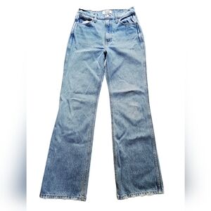 Reformation Georgia Retro High Rise Flare Light Blue Jeans Size 28